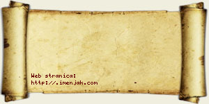 David Trnjaković vizit kartica